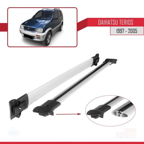 Pour Daihatsu Terios 1997-2005 Barres de Toit Railing Porte-Bagages de voitur... - Foto 4 di 9