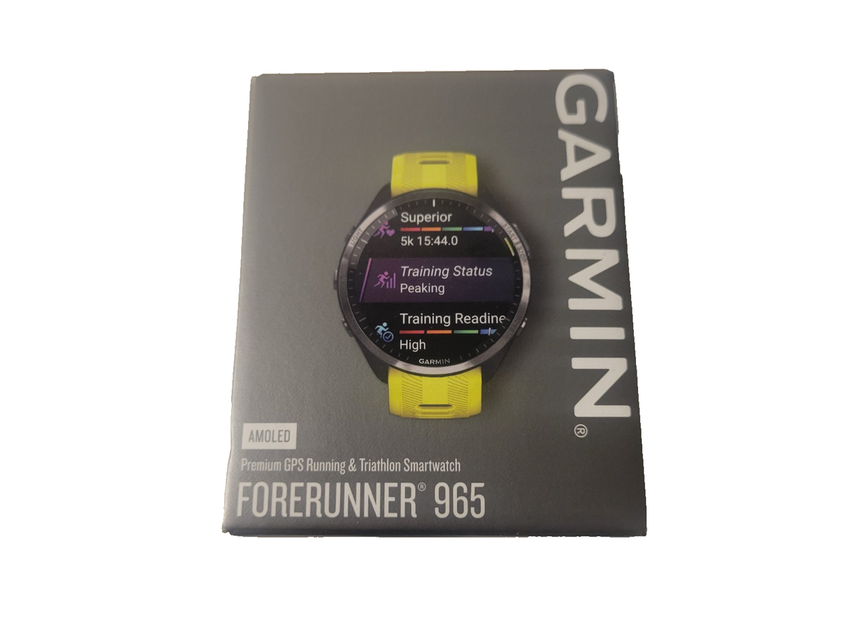 Garmin Forerunner 965 GPS Running Smartwatch AMOLED Yellow