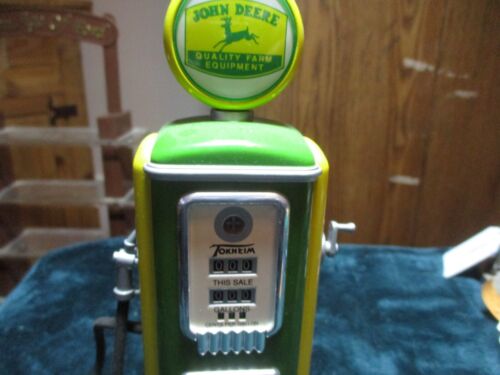 John Deere 1950 & 1937 Style Mini Gas Pumps Die Cast Metal Gearbox Toys 8" - Picture 4 of 12