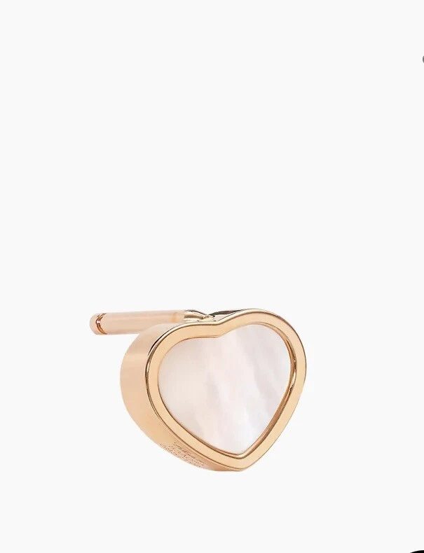Pendientes Chopard My Happy Hearts Oro Rosa 18K y Madreperla-Individual Foto 2 de 4