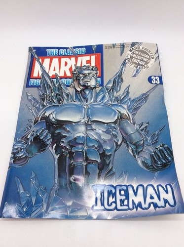 Eaglemoss Classic Marvel Figurine Collection #33 ICEMAN & Magazine - Picture 4 of 7