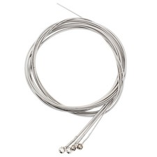 Piutouyar 4 String Bass Guitar Strings Set, Stainless Steel 4 String, Silver