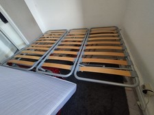 Metallbett 160x200cm mit Matratze, Design Bettgestell für Schlafzimmer