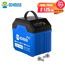 12V 100Ah Trolling Motor Marine Battery Low Temp with SOC Status Indicators RV