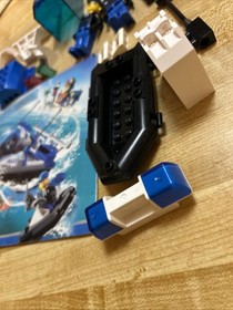 LEGO 4669 Turbo-Charged Police Boat For Parts 2 Minifigures Manual Zodiac Canopy