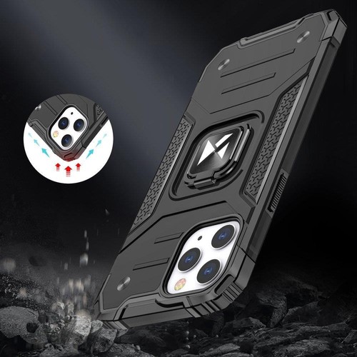 Wozinsky Ring Armor pancerne hybrydowe etui pokrowiec + magnetyczny uchwyt iPhon - Zdjęcie 7 z 9