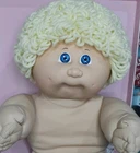 Vintage Cabbage Patch Doll - Girl/Boy/Long Blonde Loops/Blue Eyes/Hm4/Paci Mouth