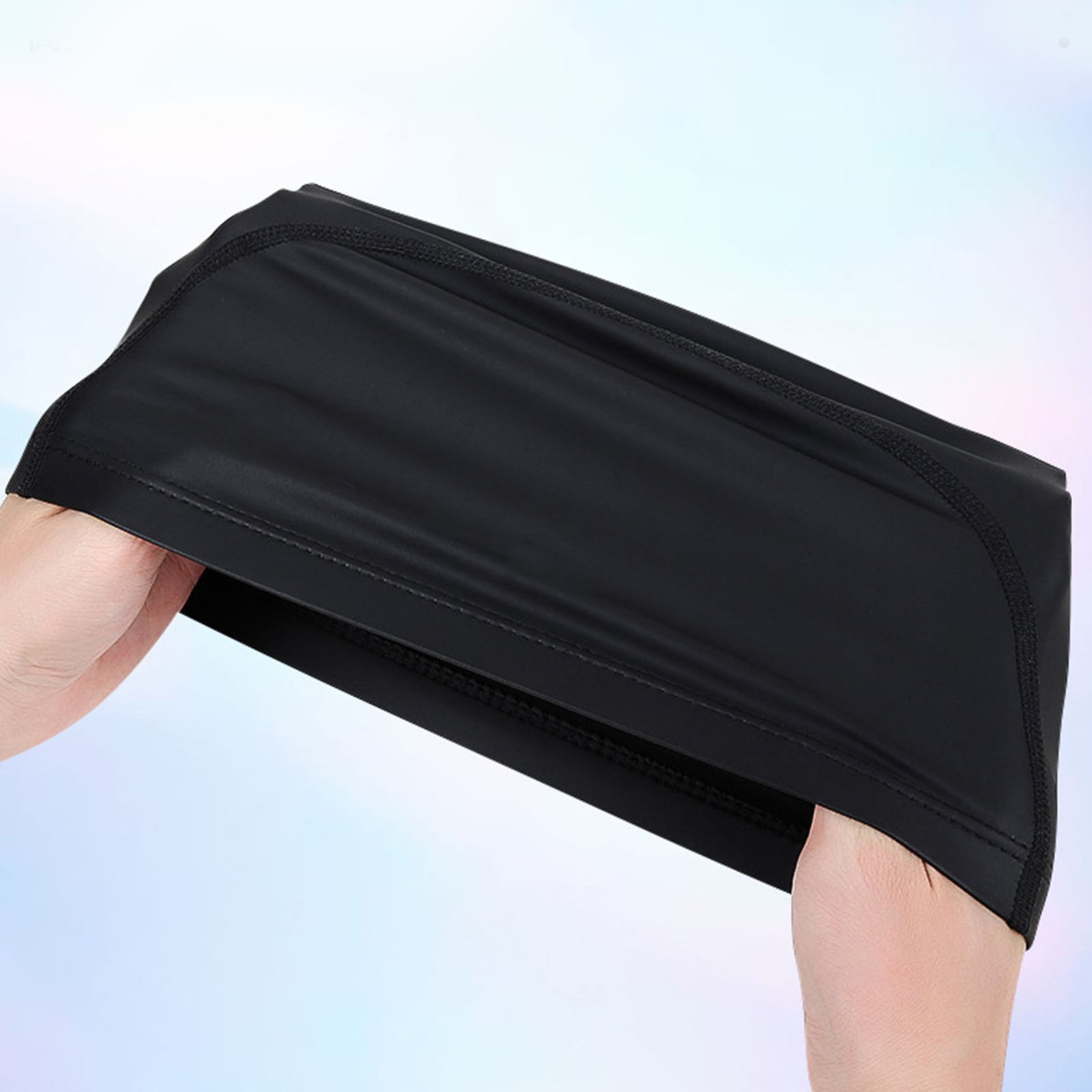 Swim Cap Soft Comfortable Waterproof High Elasticity Universal PU Bathing Cap
