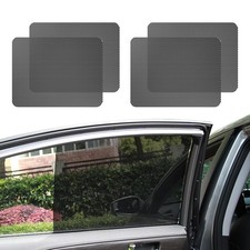 4 PCS Car Side Window Sunshade, 16.5" 15" Static Cling Auto Sunshade Film Blo...