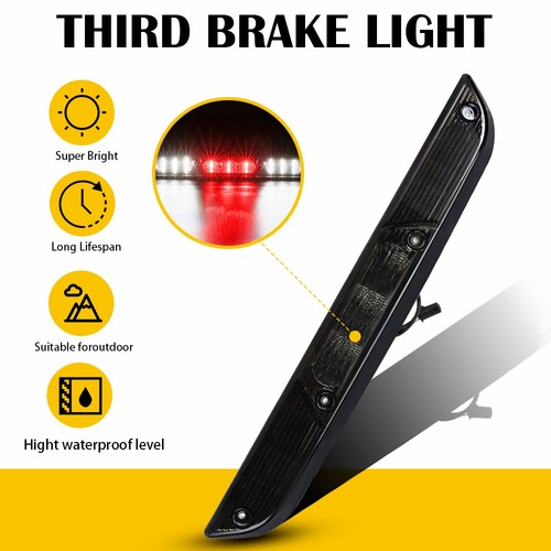 LED 3RD Third Rear Brake Stop Light W/Cargo Lamp Black For 15-20 Ford F150 F-150 - Bild 6 von 13
