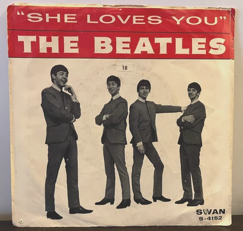 THE BEATLES - She Loves You / I'll Get You (Swan) - 7" Vinyl Record 45RPM- VG