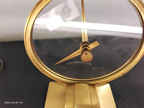 Jefferson Golden Hour Mystery Uhr 9,5''H Vintage LÄUFT Schreibtisch Kaminsims elektrisch mcm - Bild 4 von 5