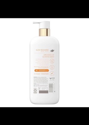 Dove Glow Recharge Body Wash 18.5 Fl Oz Exfoliating Serum with Vitamin C