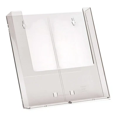 SHOPLINES SUPPLIES LIMITED Clear Wall-Mounted Leaflet Holders – A4 A5 A6 DL Portrait Acrylic Display Holder