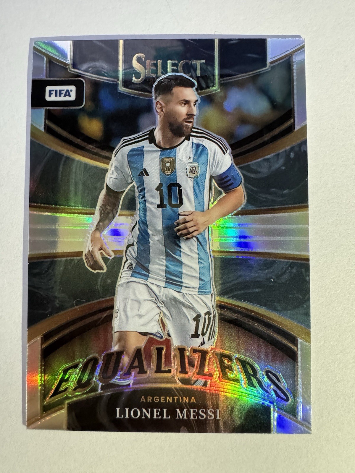2022-23 Panini Select FIFA - Equalizers Lionel Messi #1 - Silver Prizm
