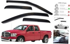 Extra Durable Outside-Mount Auto Vent Window Visors, Fits 2002-2008 Dodge Ram