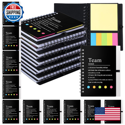 Feifeiya 24pcs Team Appreciation Gifts Notebooks Sticky Notes Inspirational Staf