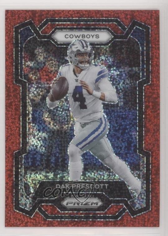 2023 Panini Prizm Red Sparkle Prizm Dak Prescott #73 06n3
