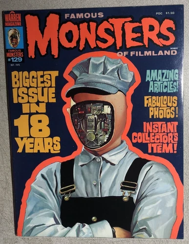 FAMOUS MONSTERS OF FILMLAND #129 (1976) Warren Magazine VF