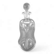 Gluckerflasche Karaffe mit Stöpsel 4 Säulen 23,5cm Holmegaard?