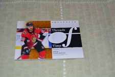 21-22 UD ARTIFACTS HOCKEY / THREADS OF TIME JERSEY CARD / ERIK KARLSSON