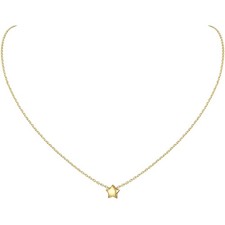 ChicSilver Damen Halskette 925 Silber Herz/Stern/Mond Anhänger Kette Silber/V...