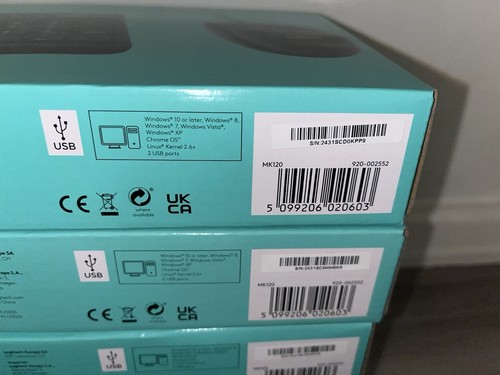 5x LOGITECH MK120 Keyboard & Mouse Set - Picture 4 of 5
