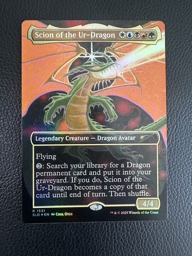 MTG - Scion Of The Ur-Dragon *Rainbow Foil* Secret Lair: Devastation Dragons
