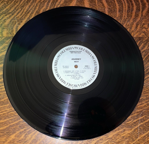 WHITE LBL PROMO** 12" LP~ JOURNEY~ 1977~ NEXT~TITLES PROMO STICKER - Picture 6 of 12