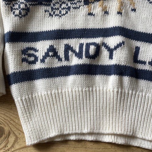 Vintage 1990s Sandy Lane Barbados Kids Christmas Knitted Jumper Small 8-10yrs? - Picture 4 of 9