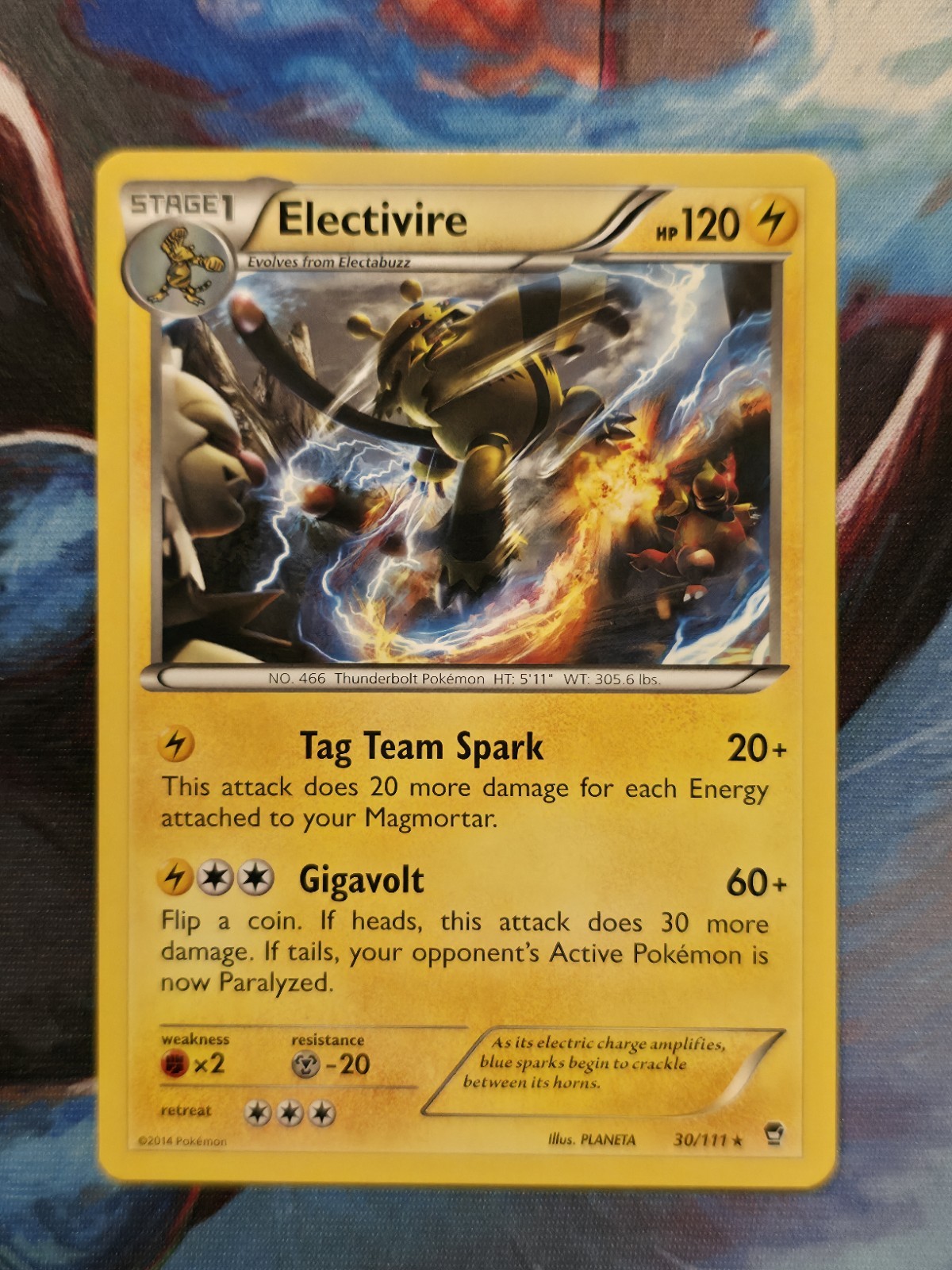 Electivire 30/111 XY Furious Fists Rare Pokemon Card