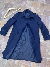 Damen Mantel lang marineblau 100% Wolle Vintage 2003 Größe 42