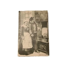 Vtg RPPC Postcard In Brittany Bed Antelope Keys L'Estee & Bridal Cangibre