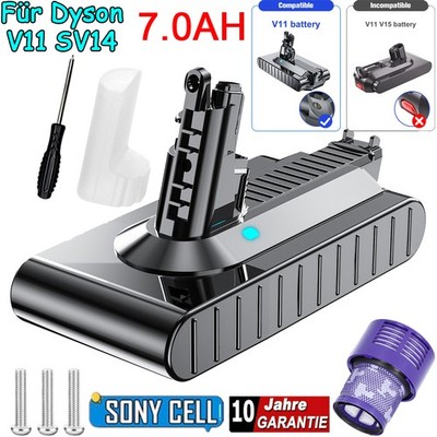 Für Dyson V11 SV14 25.2V 7,0Ah Original Akku Absolute Screw In-Batterie Filter