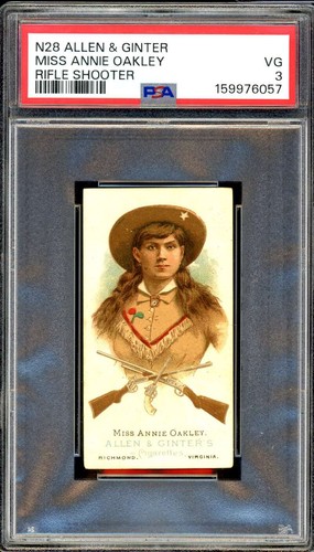 1887 N28 Allen & Ginter #38 Miss Annie Oakley