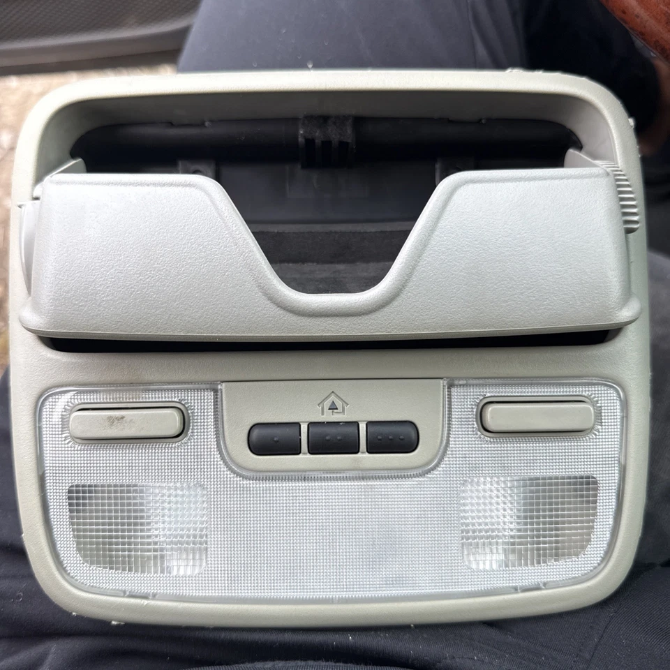 Honda Pilot 2003-2008 consola sobre la cabeza cúpula mapa beige claro OEM Foto 3 de 4