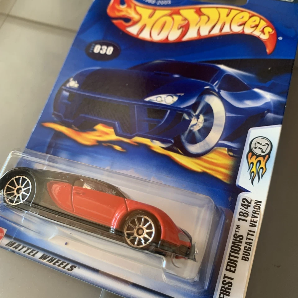 Hot Wheels 2003 primera edición Bugatti Veyron #18/42 coleccionista Foto 2 de 4