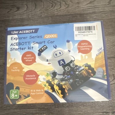 ACEBOTT Explorer Series QD001 Smart Car Starter Kit 4WD Mecanum Wheel ESP32