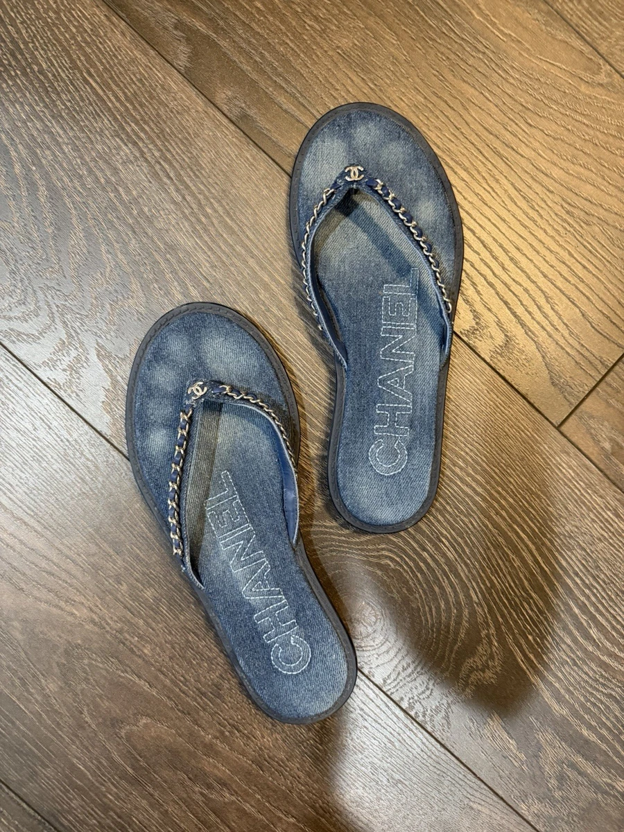 CHANEL Blue Sandals for Women for sale | eBay
