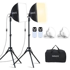 2Pack Professional Softbox Lighting Kit, 16'' x 16'' Studio Lights with 85W 2...