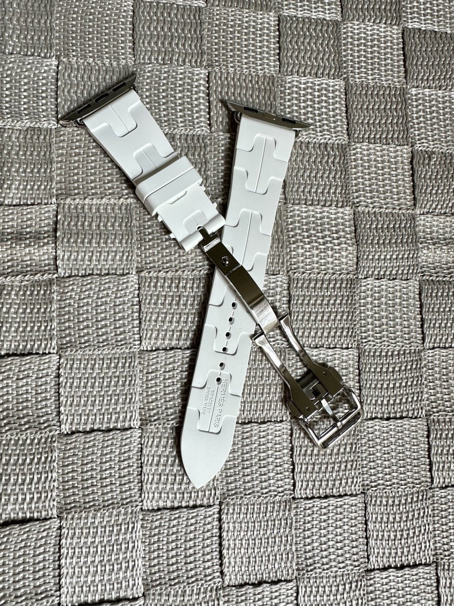 HERMES ラバーバンド Band Apple Watch Single Tour 42mm Kilim Kilim Single Tour Silicone Strap For Apple Watch Band 44mm