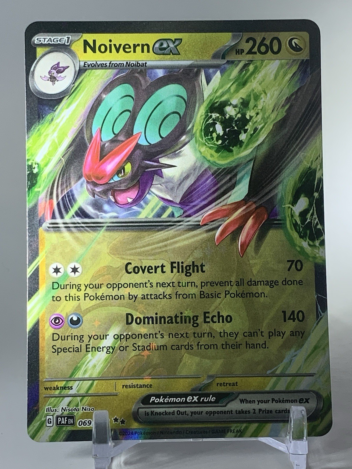 Noivern ex 069/091 Sv: Paldean Fates Holo - Near Mint
