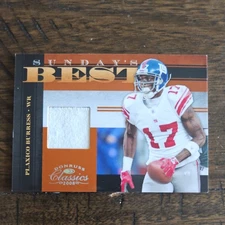 2008 DONRUSS CLASSICS SUNDAY'S BEST JERSEYS #17 PLAXICO BURRESS 158/250