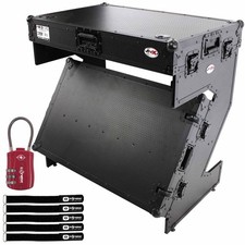 ProX XS-ZTABLEBL JR Portable Z-Style DJ Table Flight Case w Wheels  Lock Black