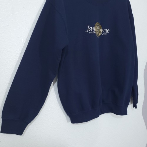 Felpa storica Jamestowne donna taglia small blu Jamestown ricamata - Foto 8 di 10