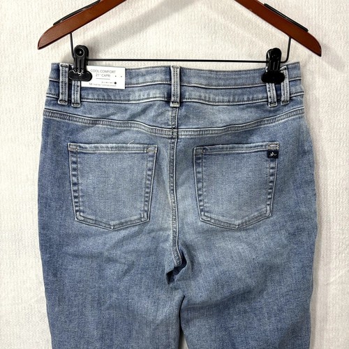 Maurice’s Size 12 M Jeans Capri Cool Comfort 21" Mid Rise Stretch Spring Summer - Picture 12 of 15