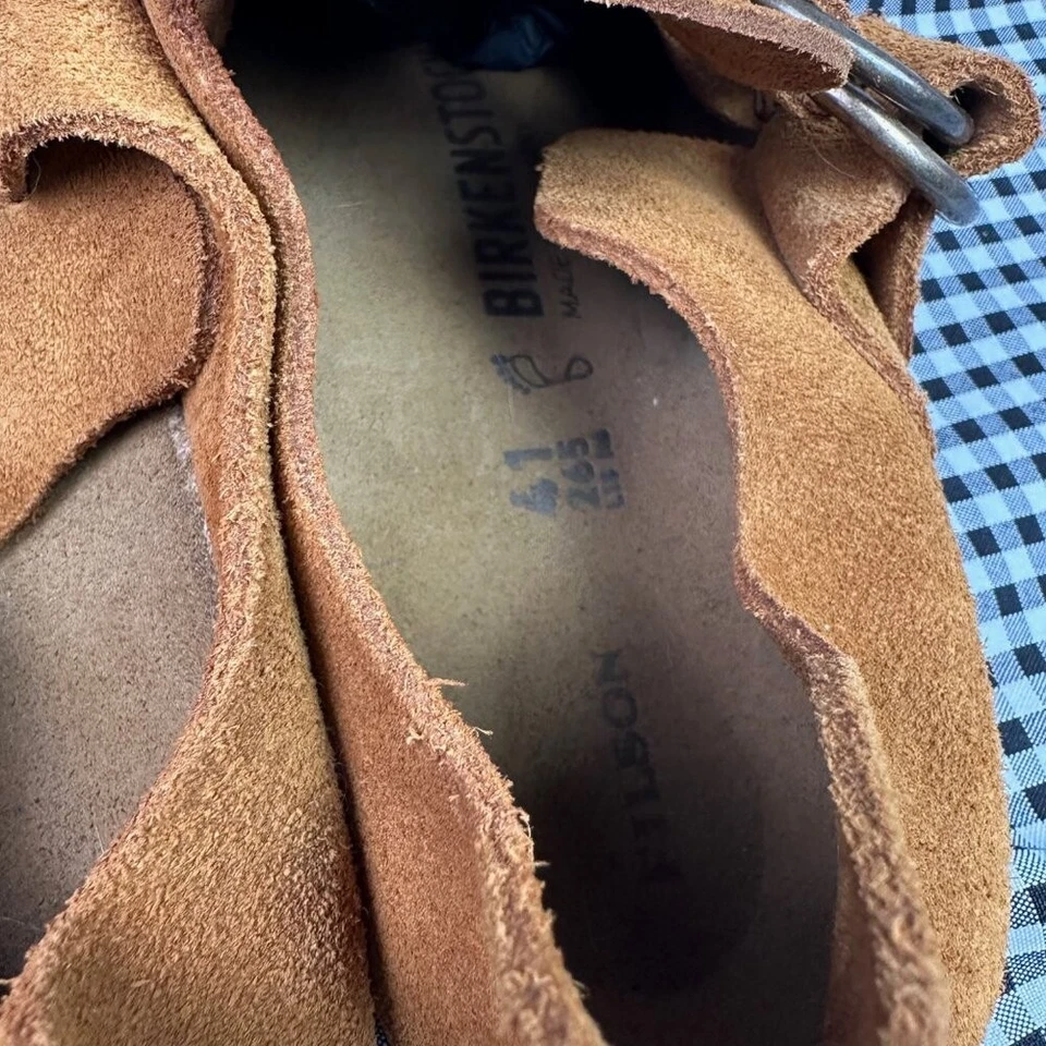 Zueco mocasín Birkenstock X Filson London visón tostado marrón UE 41 / para hombre 8,5 Foto 4 de 4