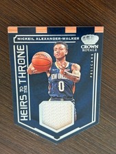 Nickeil Alexander-Walker 2019-20 Panini Crown Royale Heirs To Throne Relic