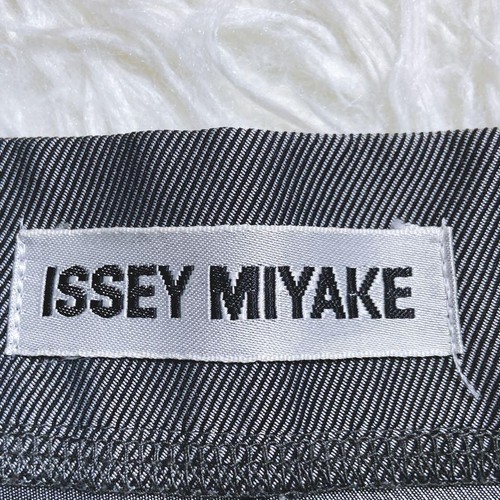 USED ISSEY MIYAKE CASUAL PANTS STRIPED SILVER SLACKS MEN'S GOOD M-985B - Picture 2 of 12