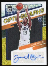 Jared Butler 2021-22 Donruss Optic Auto #d /8  Rookie Black Gold Utah Jazz